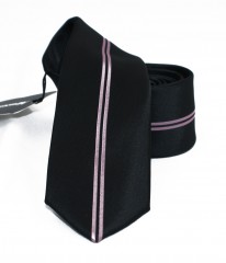                  NM slim nyakkendő - Halványlila csíkos Csíkos nyakkendő