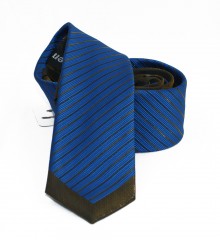                  NM slim nyakkendő - Királykék-fekete csíkos Csíkos nyakkendő