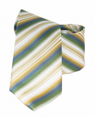 Slim nyakkendő - Zöld-natur csíkos Csíkos nyakkendő
