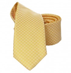                    NM slim szövött nyakkendő - Sárga Kockás nyakkendők