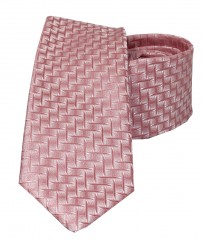                    NM slim szövött nyakkendő - Púder mintás Aprómintás nyakkendő