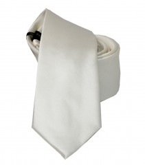                  NM slim szatén nyakkendő - Ecru Egyszínű nyakkendő