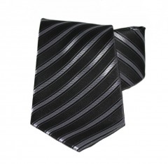                      NM classic nyakkendő - Fekete--ezüst csíkos 