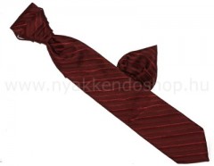 Hosszított francia nyakkendő - Bordó csíkos Francia, Ascot, Különlegesség