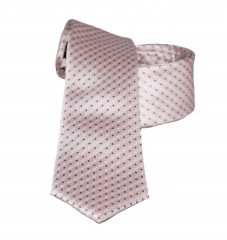                    NM slim szövött nyakkendő - Rózsaszín pöttyös Aprómintás nyakkendő