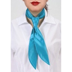 Zsorzsett női nyakkendő - Türkízkék Női nyakkendők, csokornyakkendő