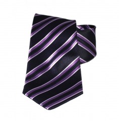                       NM classic nyakkendő - Fekete-lila csíkos 