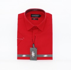     Newsmen  r.u slim ing - Piros Rövidujjú ing