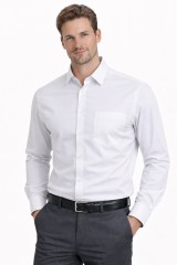             Newsmen h.u normál ing - Fehér Hosszúujjú ing