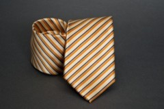    Prémium nyakkendő -  Narancs csíkos 