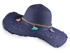  Női nyári szalmakalap - Sötétkék Női kalap, sapka