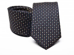        Prémium selyem nyakkendő - Fekete mintás Aprómintás nyakkendő