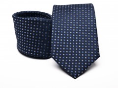        Prémium selyem nyakkendő - Kék mintás Aprómintás nyakkendő