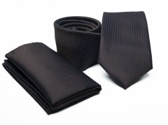    Prémium nyakkendő szett - Fekete-barna Szettek