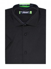    Goldenland slim rövidujjú ing - Fekete Rövidujjú ing