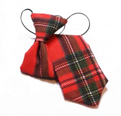 Gumis pamut gyereknyakkendő  - Skótkockás Gyerek nyakkendők