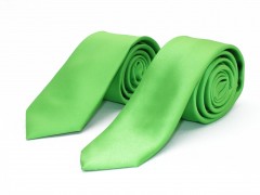      NM apa-fia slim nyakkendő szett - Almazöld szatén Apa-fia szett