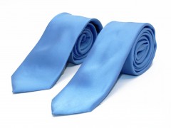      NM apa-fia slim nyakkendő szett - Égszínkék Apa-fia szett