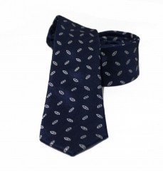    Goldenland slim nyakkendő - Sötétkék mintás Aprómintás nyakkendő