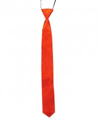Szatén gumis nyakkendő - Piros 