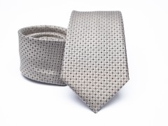        Prémium selyem nyakkendő - Halványszürke Aprómintás nyakkendő