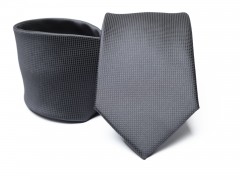 Prémium selyem nyakkendő - Grafit Egyszínű nyakkendő