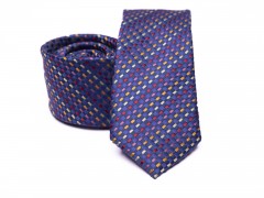 Prémium slim nyakkendő - Lila csíkos Csíkos nyakkendő