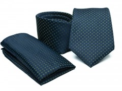    Prémium nyakkendő szett - Kék aprómintás Aprómintás nyakkendő