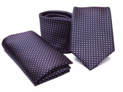    Prémium nyakkendő szett - Lila aprómintás Aprómintás nyakkendő