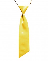            Női szatén gumis nyakkendő - Sárga 