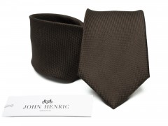        Prémium selyem nyakkendő - Sötétbarna Egyszínű nyakkendő