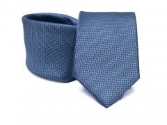 Prémium selyem nyakkendő - Kék aprómintás 