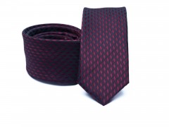    Prémium slim nyakkendő - Piros-kék aprómintás 
