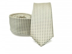    Prémium slim nyakkendő - Vanillia pöttyös Aprómintás nyakkendő