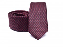    Prémium slim nyakkendő - Bordó mintás Aprómintás nyakkendő