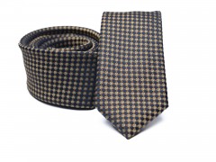    Prémium slim nyakkendő - Barna kockás Kockás nyakkendők