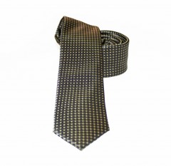               Goldenland slim nyakkendő - Khaky aprópöttyös 