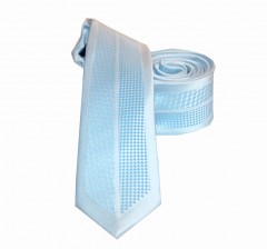               Goldenland slim nyakkendő - Világoskék mintás Aprómintás nyakkendő