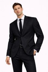                           Newsmen elasztikus slim öltöny - Fekete 