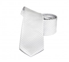                    NM slim szövött nyakkendő - Halvány ezüst Kockás nyakkendők