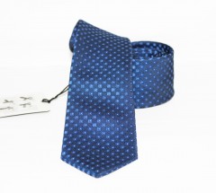                    NM slim szövött nyakkendő - Kék aprómintás Aprómintás nyakkendő