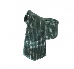                    NM slim szövött nyakkendő - Zöld aprópöttyös 
