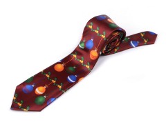 Karácsonyi szatén nyakkendő 