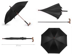               Gentleman férfi automata esernyő - Fekete Férfi esernyő,esőkabát