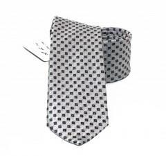                        NM normál nyakkendő - Ezüst kockás 