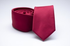    Prémium slim nyakkendő - Meggypiros Egyszínű nyakkendő