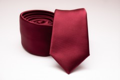    Prémium slim nyakkendő - Bordó 