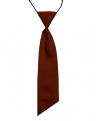           Női szatén gumis nyakkendő - Barna 