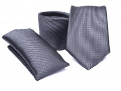    Prémium nyakkendő szett - Grafit aprómintás Aprómintás nyakkendő