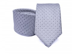        Prémium selyem nyakkendő - Halványkék aprópöttyös Egyszínű nyakkendő